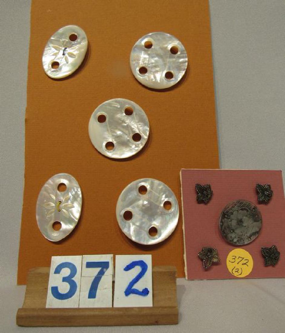 LACY GLASS & MOTHER OF PEARL BUTTONS (1 of 1)