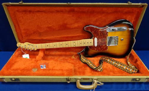 FENDER TELECASTER ELECTRIC GUITAR:: SIGNATURE EDITION, B-BENDER, SERIAL #CW078, PAISLEY WITH HARDCASE - VG