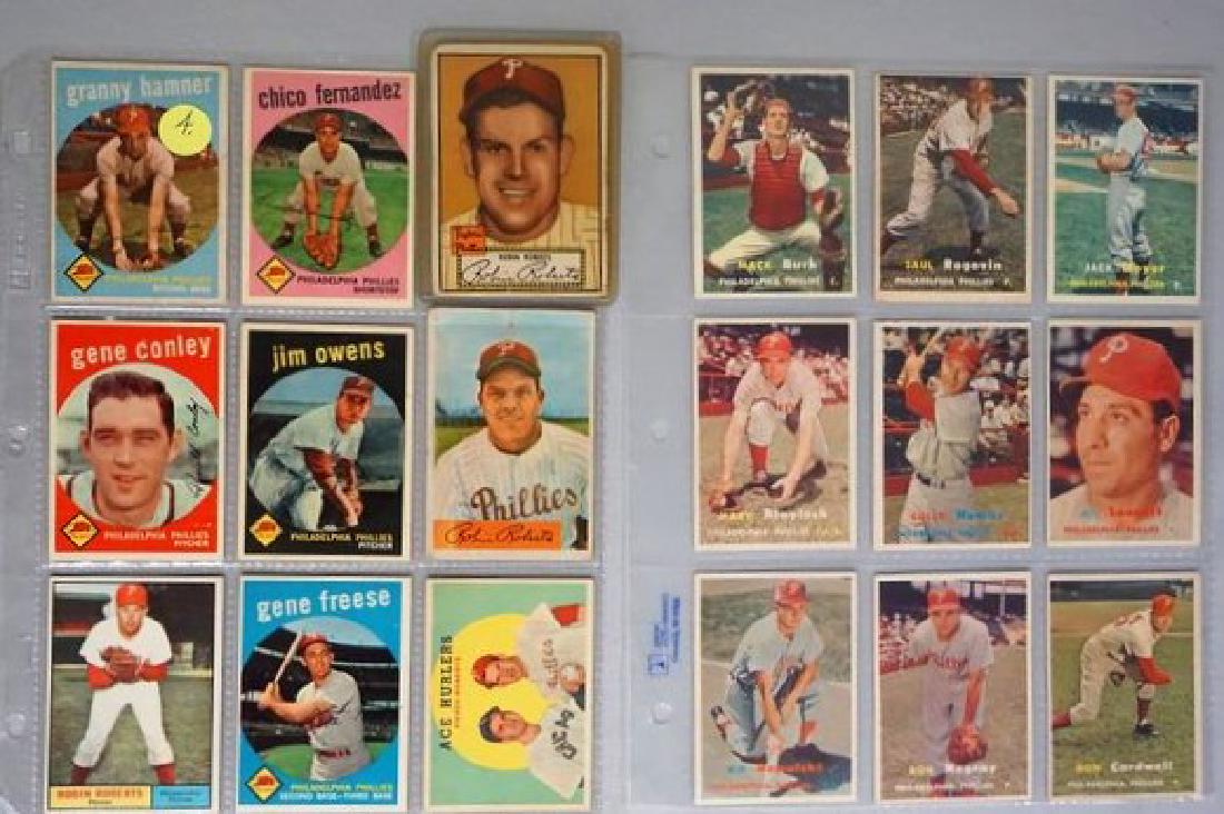 (45) 1950'S TO 1961 TOPPS & BOWMAN PHILLIES (1 of 6)