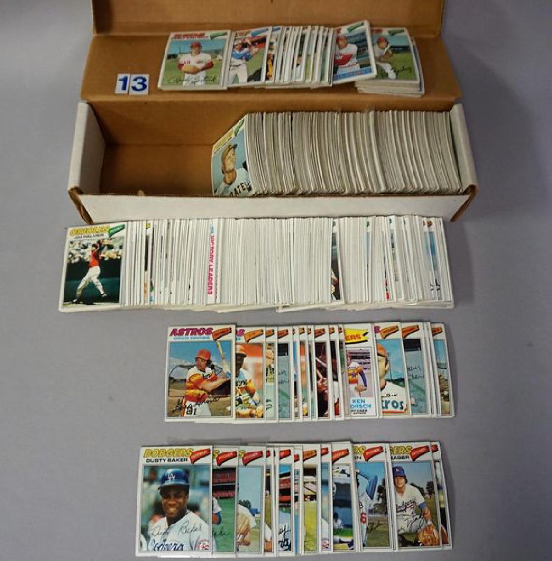 (500+) 1977 TOPPS BASEBALL CARDS: AVG VG, SOME BETTER, SOME LESSER