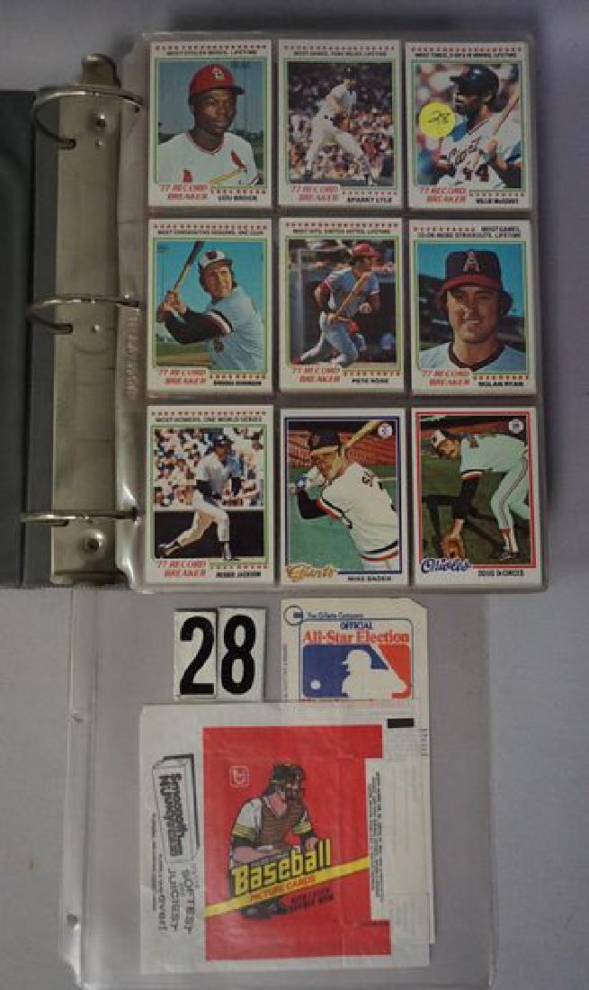 1978 TOPPS BASEBALL CARD SET (1 of 3)