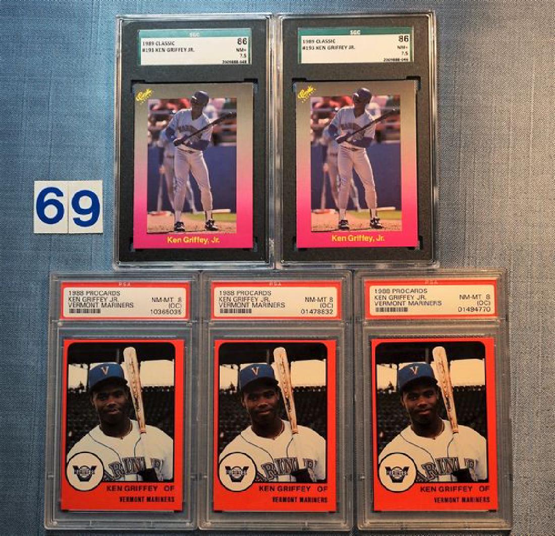 (2) 1989 CLASSIC #193 KEN GRIFFEY JR. (1 of 2)