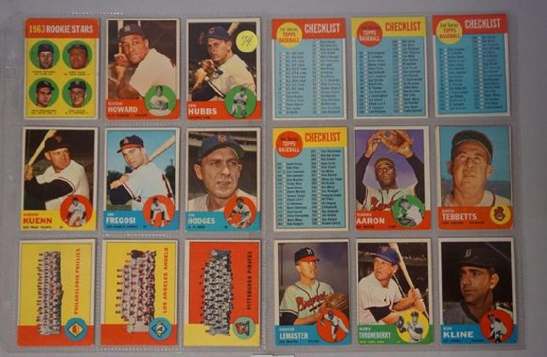 (39 DIFFERENT) 1963 TOPPS BASEBALL CARDS (1 of 4)