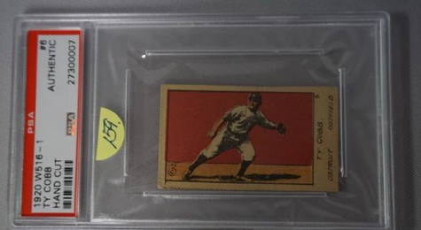 1920 W516-1 #6 TY COBB HAND CUT,