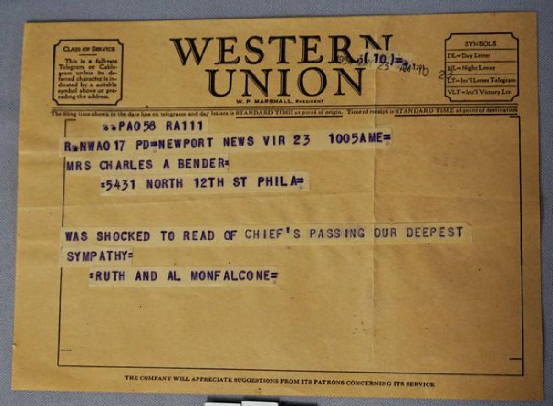 WESTERN UNION TELEGRAM TO: (1 of 4)
