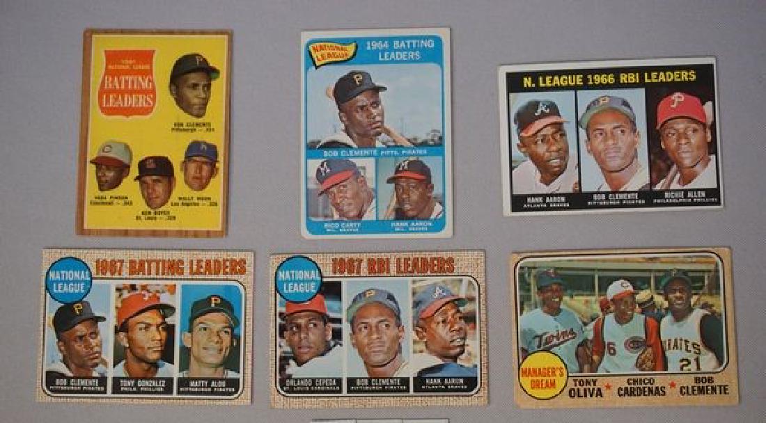 (6 DIFFERENT) R. CLEMENTE TOPPS BASEBALL (1 of 2)