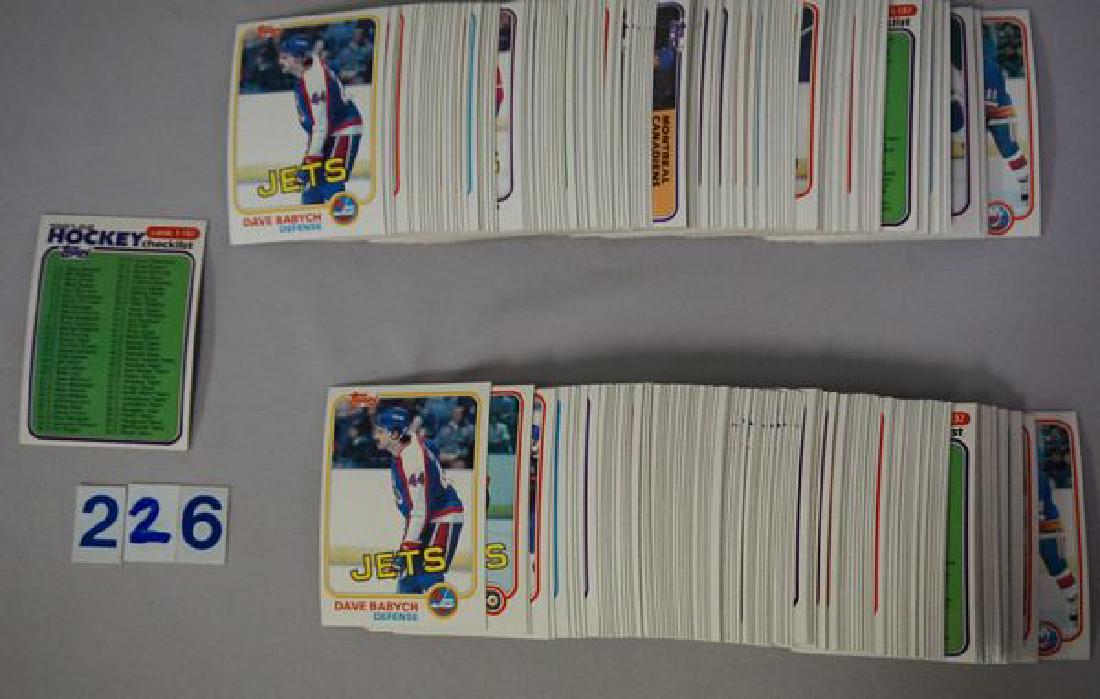 (2) 1981 - '82 TOPPS EAST HOCKEY CARD SETS (1 of 3)