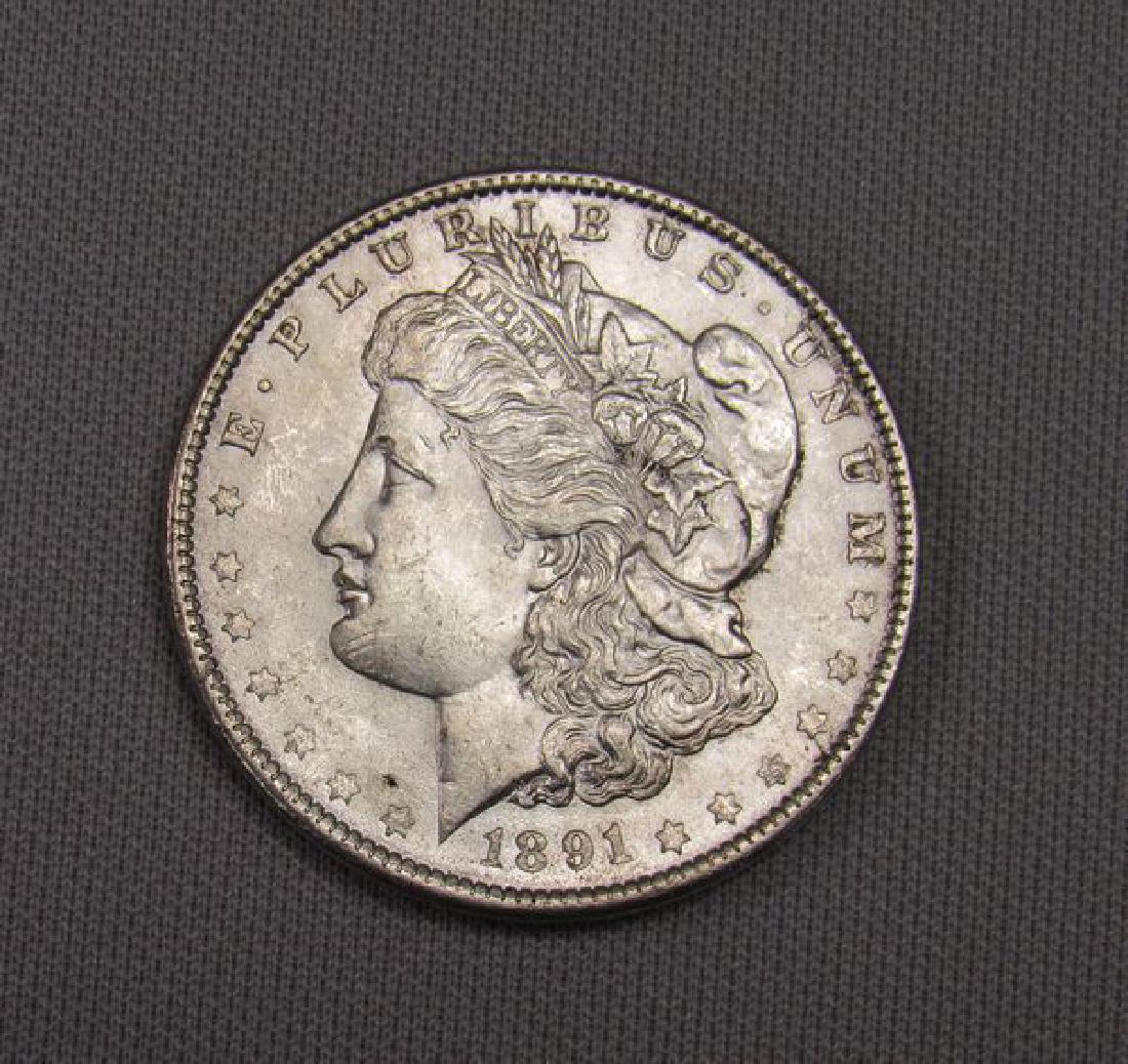 1891 MORGAN DOLLAR: (1 of 2)