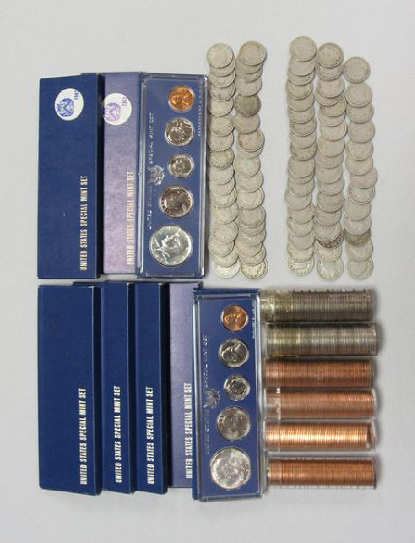 (8) SPECIAL MINT SETS, (4) LINCOLN ROLLS (1 of 2)