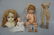 LOT: LARGE 9 INCH TALL PAPIER MACHE DOLL HEAD WITH