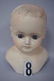 LOT: LARGE 9 INCH TALL PAPIER MACHE DOLL HEAD WITH - 3