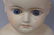 LOT: LARGE 9 INCH TALL PAPIER MACHE DOLL HEAD WITH - 4