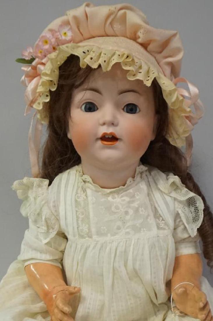 F.S. & CO. SIMON & HALBIG #1296 62 (FRANZ SCHMIDT &: F.S. & CO. SIMON & HALBIG #1296 62 (FRANZ SCHMIDT & CO.) 24 IN. BISQUE SOCKET HEAD CHARACTER FACE BABY, SLEEP EYES NEED ADJUSTMENT TO FULLY CLOSE, NEW WIG, BISQUE WITH NO DAMAGE OR REPAIRS, BENT LIMB 