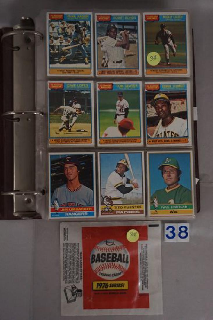 1976 TOPPS BB CARD SET IN BINDER: (1 of 8)