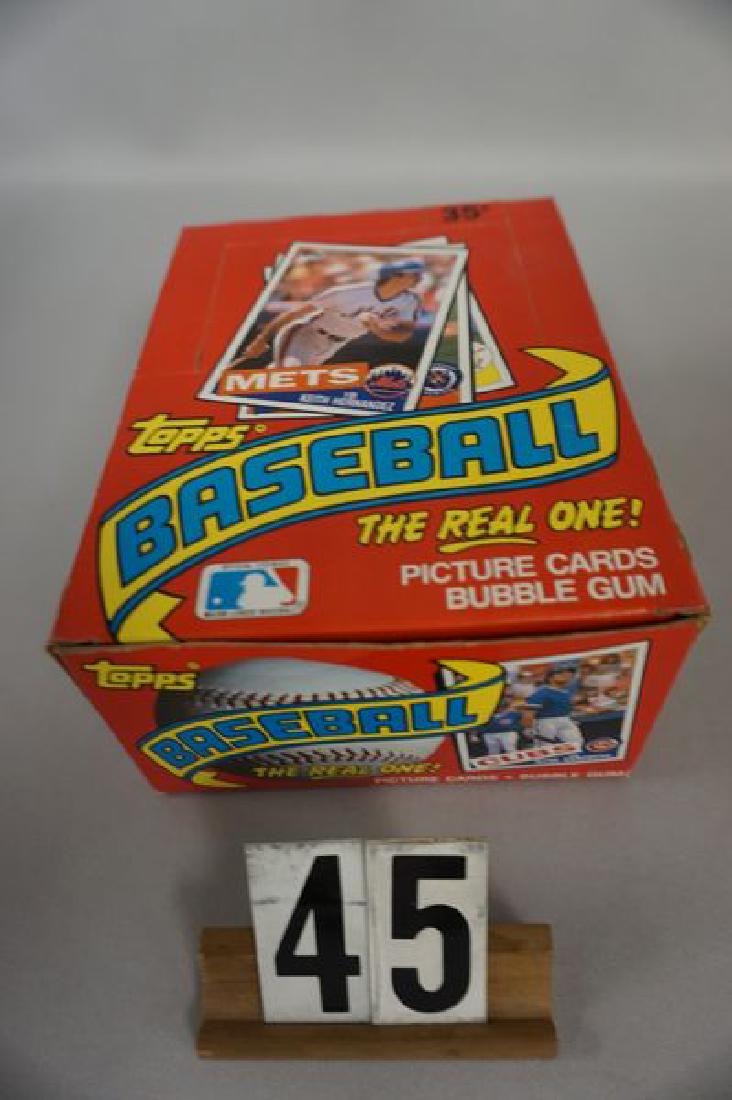 1985 TOPPS BB WAXBOX, 36 UNOPENED WAX PACKS  - (1 of 3)