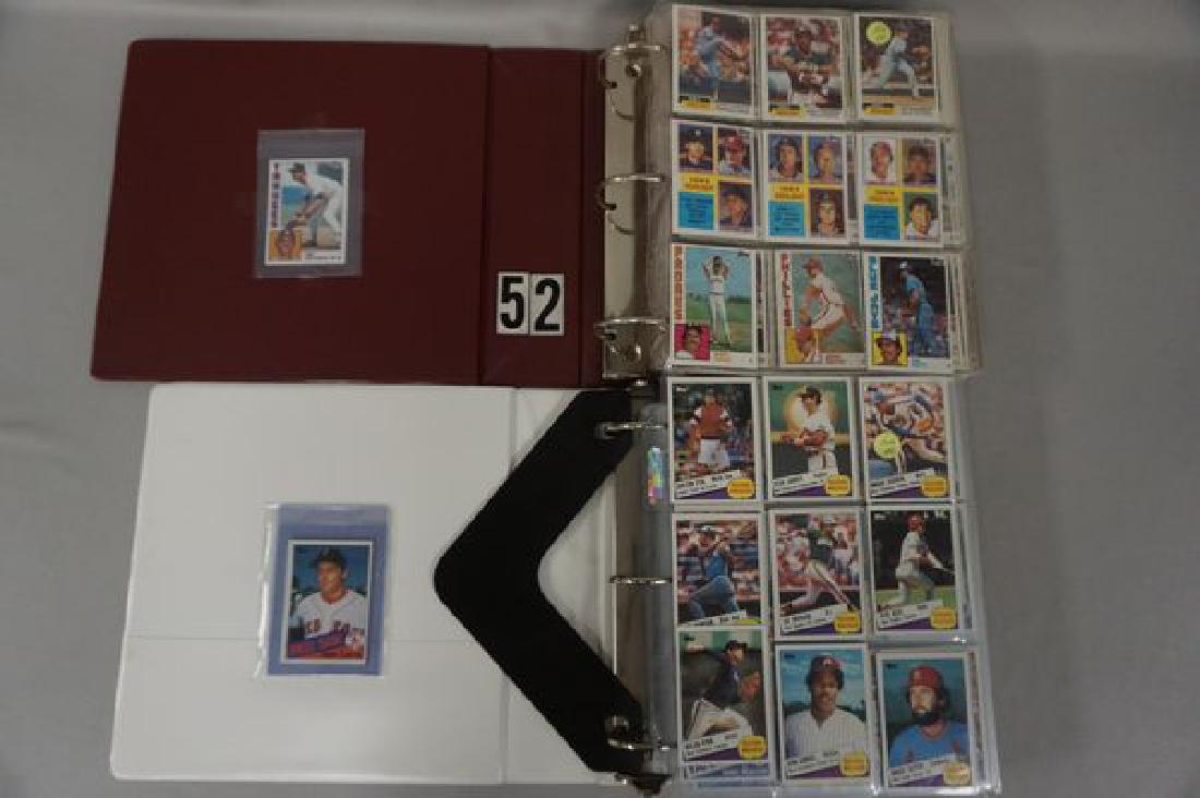 1984 & 1985 TOPPS BB CARD SETS IN BINDERS, (1 of 7)