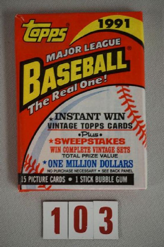 1991 TOPPS (DESERT SHIELD - UNOPENED WAX PACK) (1 of 2)