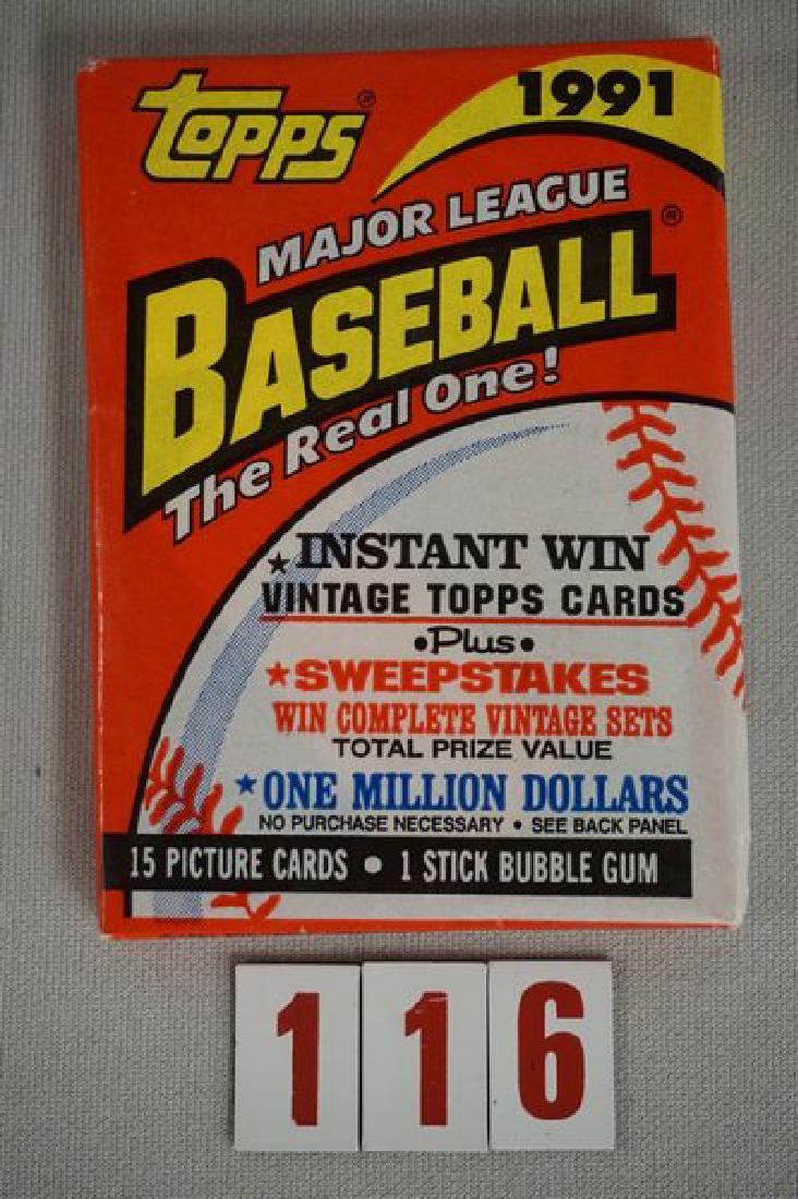 1991 TOPPS (DESERT SHIELD - UNOPENED WAX PACK) (1 of 2)