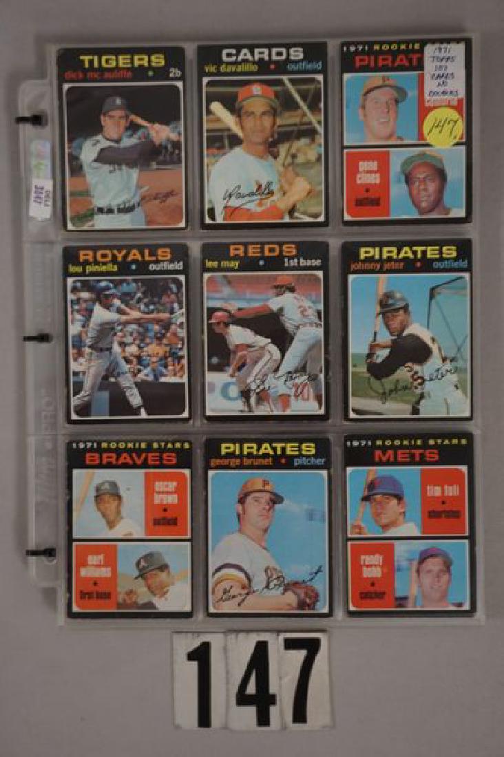(107 DIFF.) 1971 TOPPS BB CARDS, (1 of 5)
