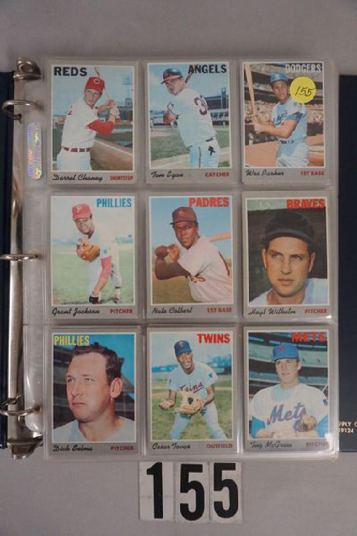 (236 DIFF.) 1970 TOPPS BB CARDS IN BINDER, (1 of 6)