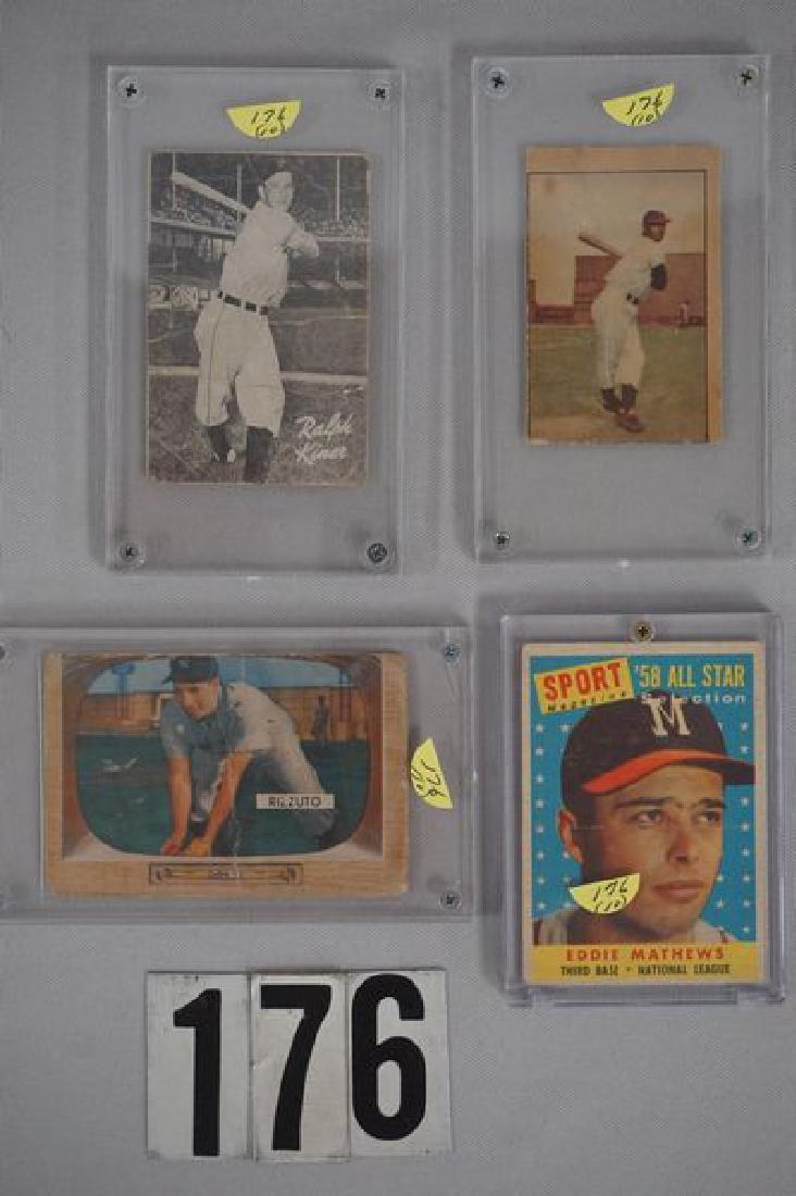 (10) OFF-GRADE BB & FB CARDS, (1 of 4)