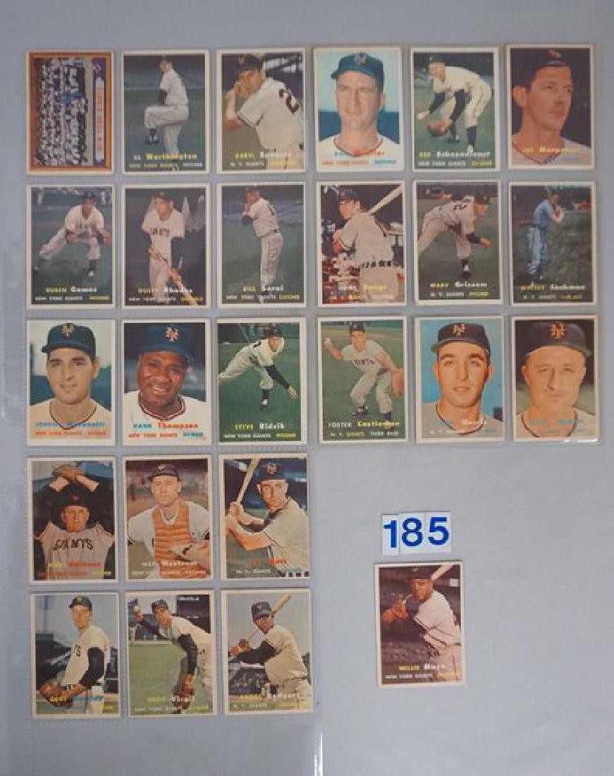 1957 TOPPS BB CARD TEAM SET: (1 of 2)