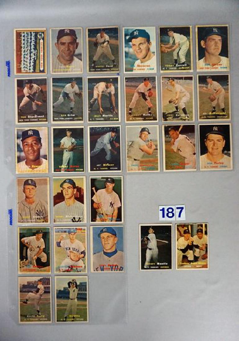 1957 TOPPS BB CARD TEAM SET: (1 of 4)