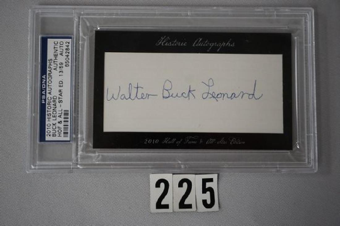 2010 HISTORIC AUTOGRAPHS BUCK LEONARD, (1 of 2)