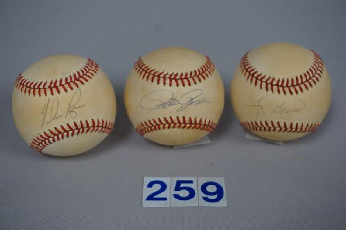 (3) AUTOGRAPHED B.B.'S: (1 of 2)