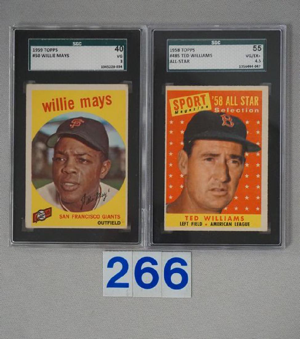 (2) 1958 TOPPS BB STARS: (1 of 2)