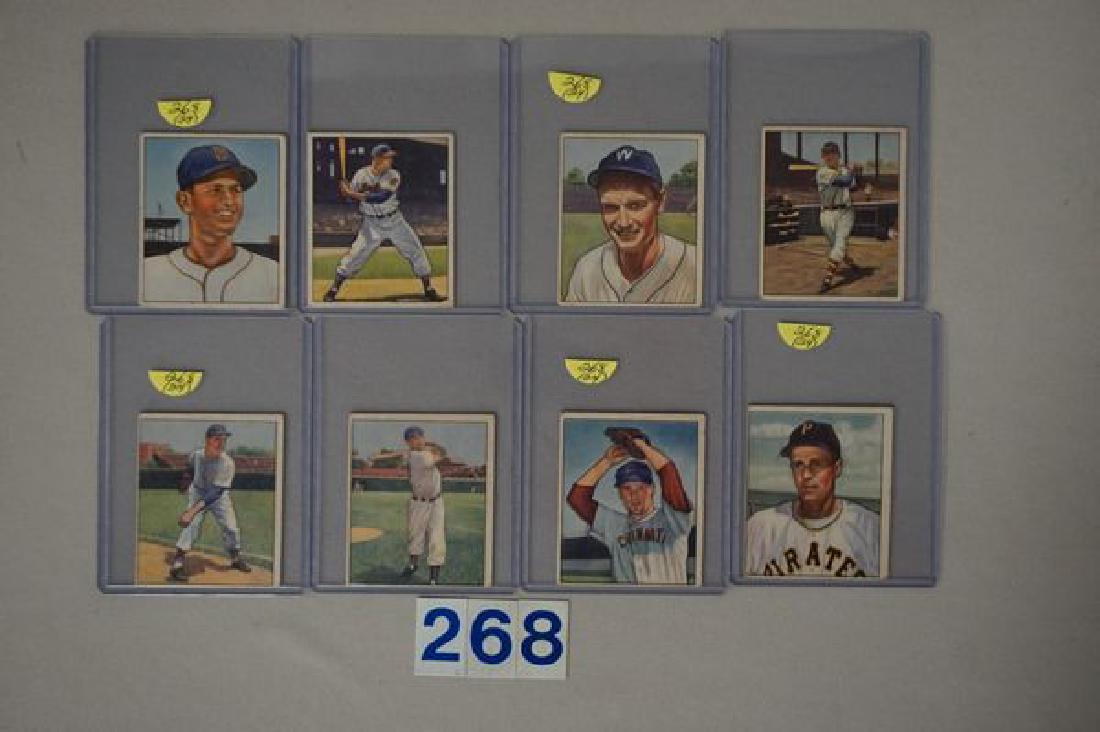 (8) 1950 BOWMAN BB CARDS, (1 of 6)
