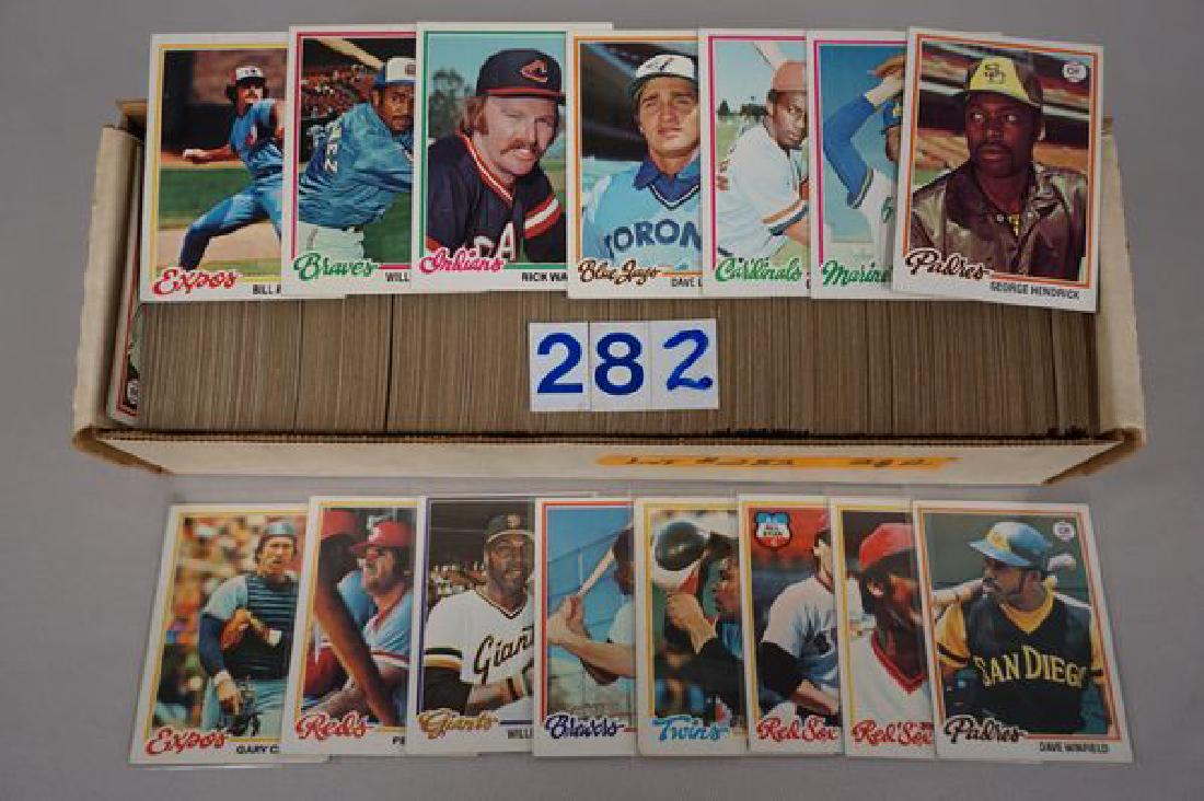 1978 TOPPS BB PARTIAL SET, (1 of 2)