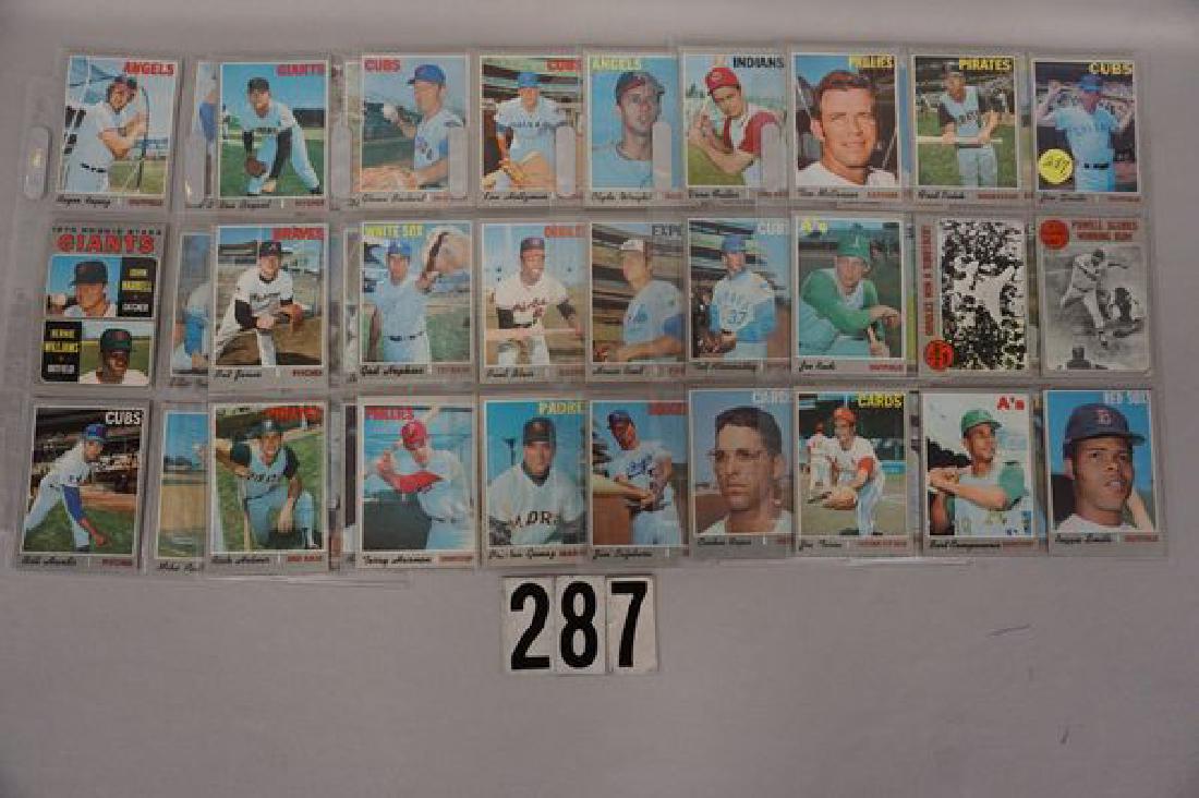(458) 1970 TOPPS BB CARDS IN BINDER, (1 of 8)