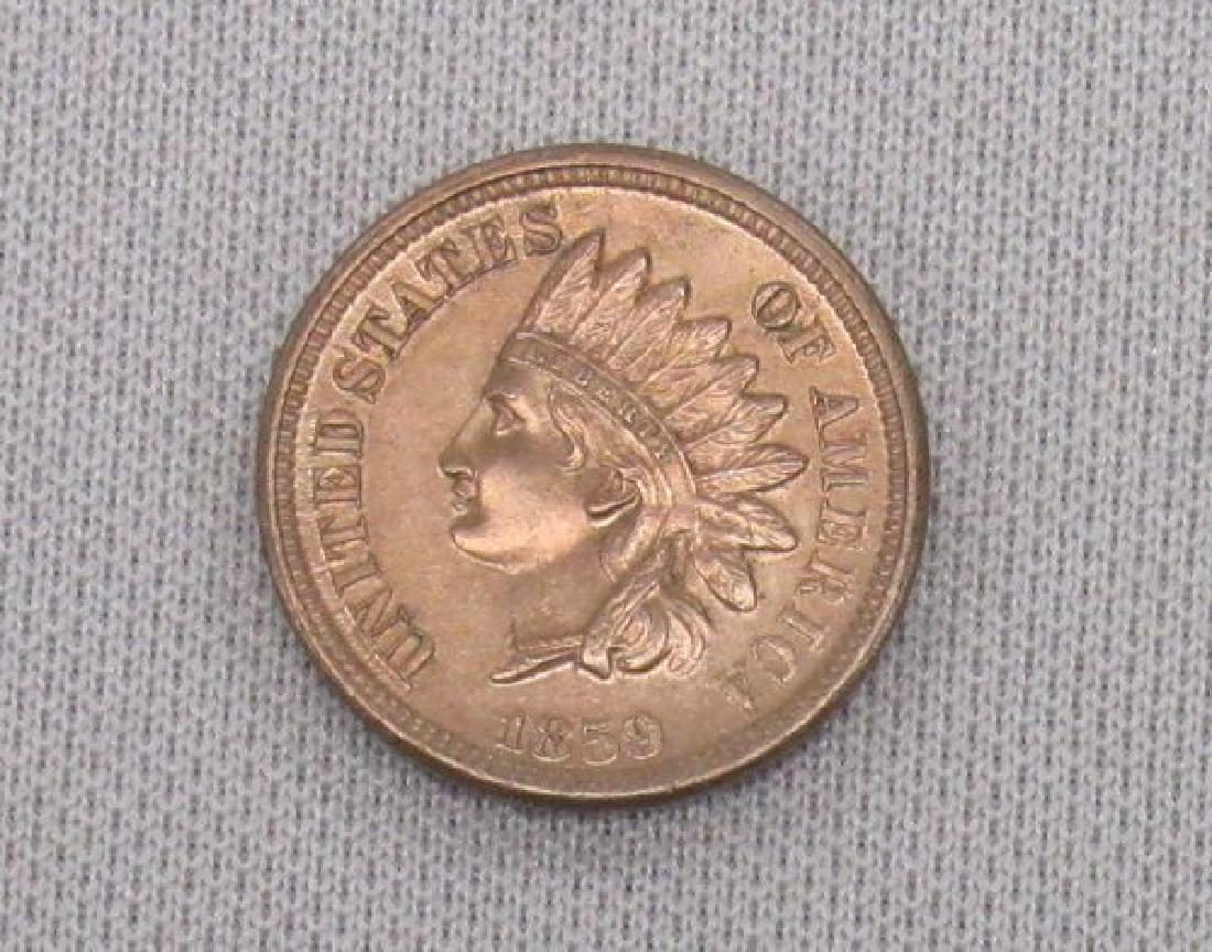 1859 INDIAN HEAD CENT: (1 of 2)