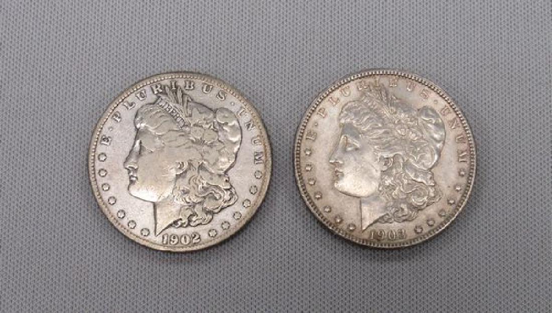 1902-S & 1903 MORGAN DOLLARS: (1 of 2)