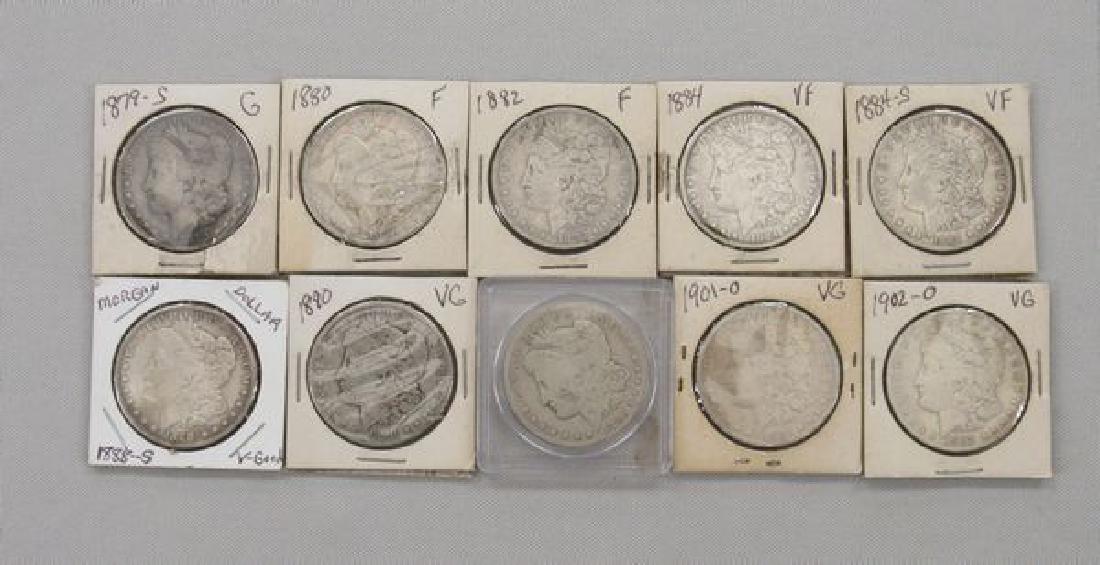 (10) ASSORTED MORGAN DOLLARS: (1 of 2)