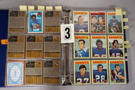 (2 ALBUMS) N.Y. GIANTS TOPPS FB CARDS,