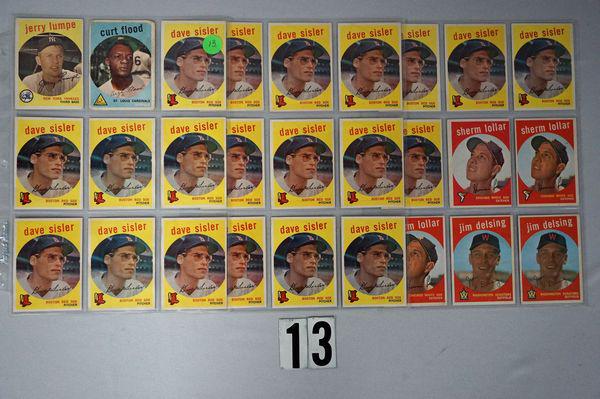 (3) 1958, & (61) 1959 & (26) 1961 TOPPS BB CARDS, (1 of 6)