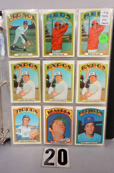 (276) 1972 TOPPS BB CARDS IN BINDER, (1 of 4)
