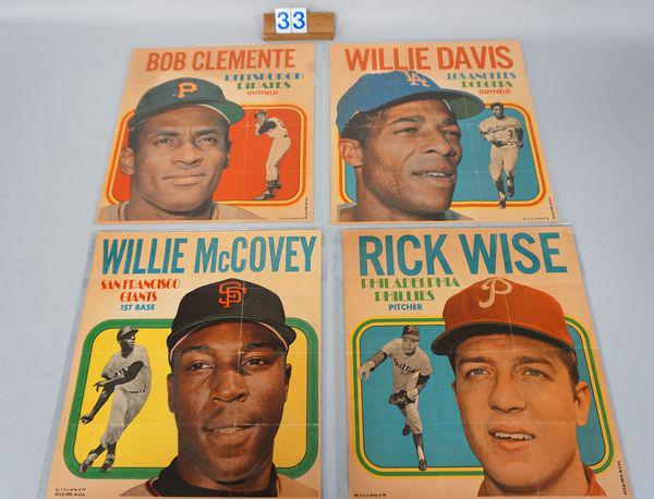 (13 DIFF.) 1970 TOPPS BB POSTERS: (1 of 8)