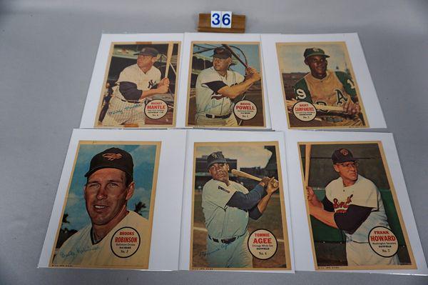 (26 OF 32) 1967 TOPPS BB PIN-UPS, (1 of 4)