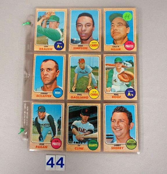 (56 DIFF.) 1968 TOPPS BB HIGH # CARDS (1 of 7)