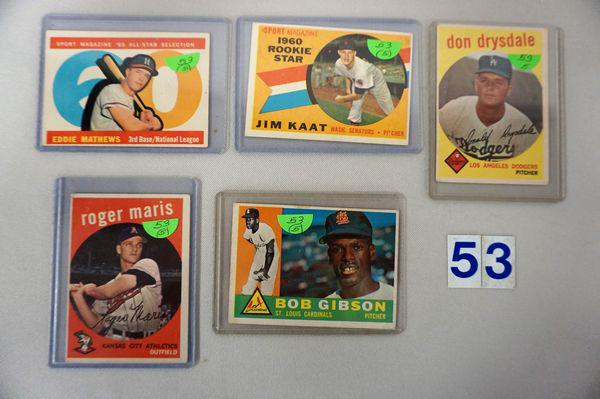 1959 TOPPS BB CARDS: (1 of 2)