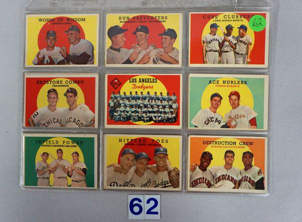 (18) 1959 TOPPS BB CARDS: (1 of 4)