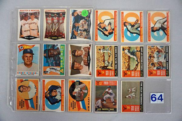 (34 DIFF.) 1960 TOPPS BB CARDS: (1 of 4)