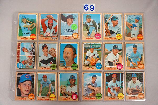 (30 DIFF.) 1968 TOPPS BB HIGH # CARDS, (1 of 4)
