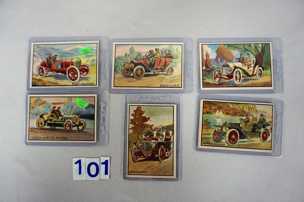 (15 DIFF.) 1953 BOWMAN ANTIQUE AUTOS CARDS, (1 of 6)