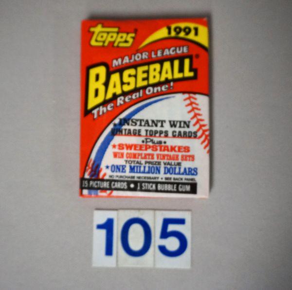 1991 TOPPS (DESERT SHIELD - UNOPENED WAX PACK), (1 of 2)