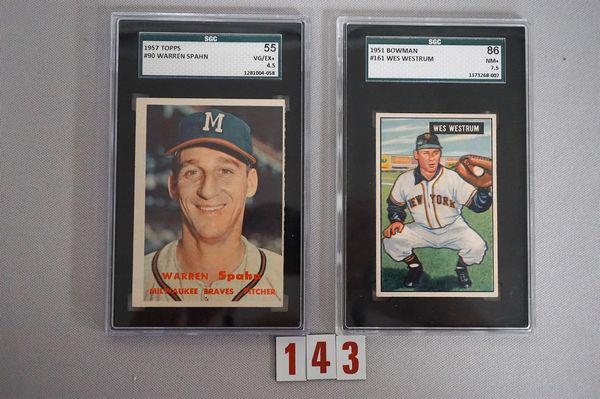 1951 BOWMAN #161 WES WESTRUM, (1 of 2)