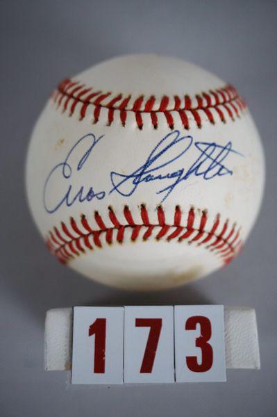 ENOS SLAUGHTER AUTOGRAPHED OFFICIAL N.L., (1 of 2)